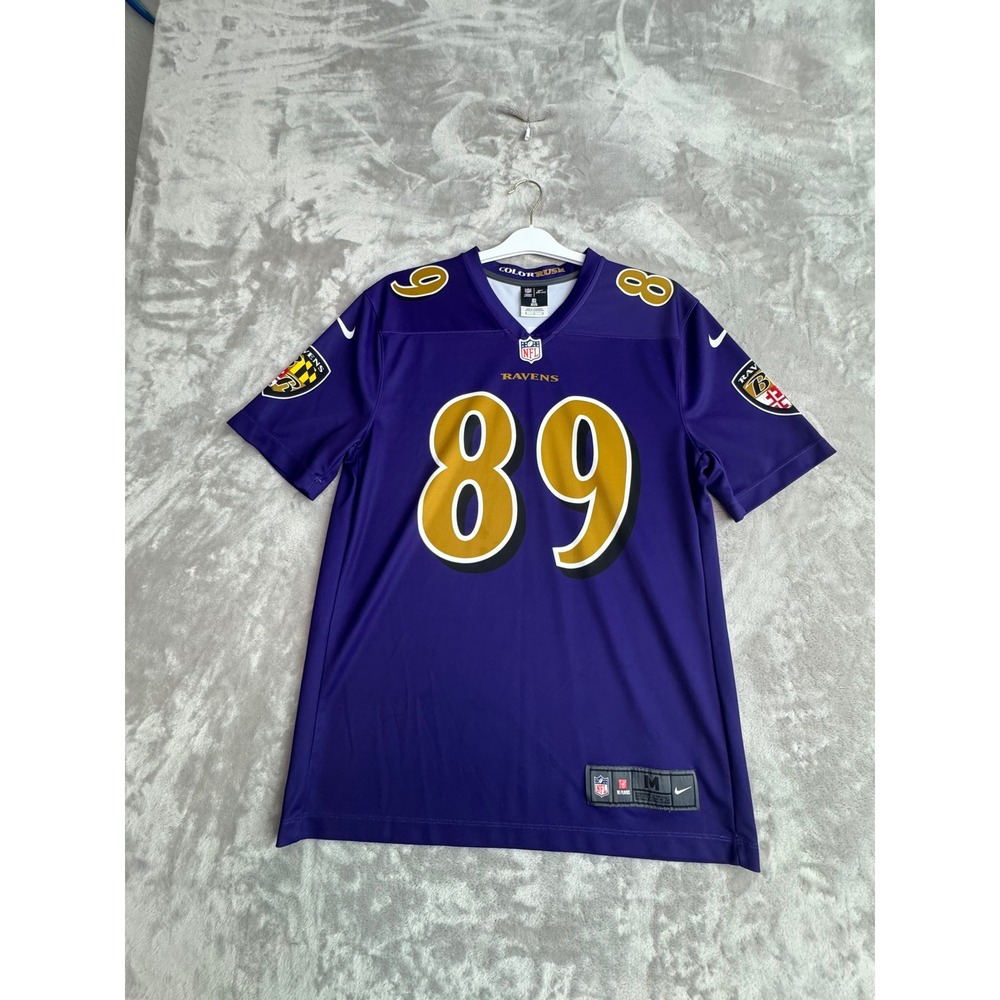 Nike Baltimore Ravens  Smith Sr 89‎ Color Rush Jersey Mens Medium Purple Gold